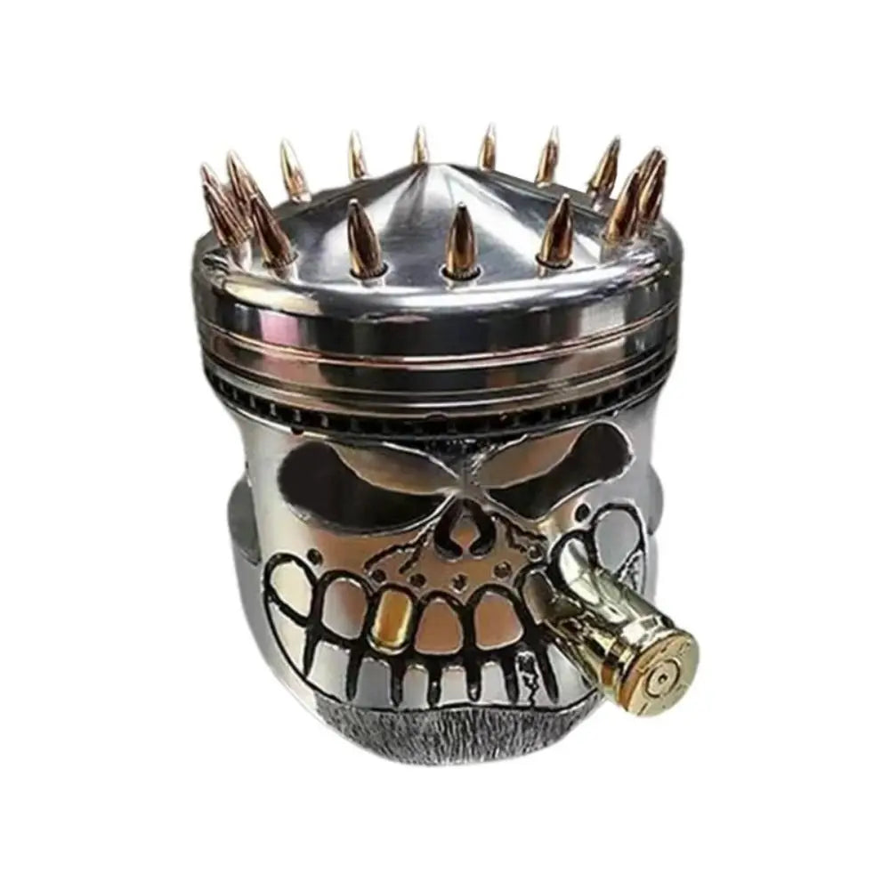 Carving Piston Skull Face Realistic Sculpture Skull Man Head Statue Garden Office Home Decor Halloween Party Skeleton Figurine