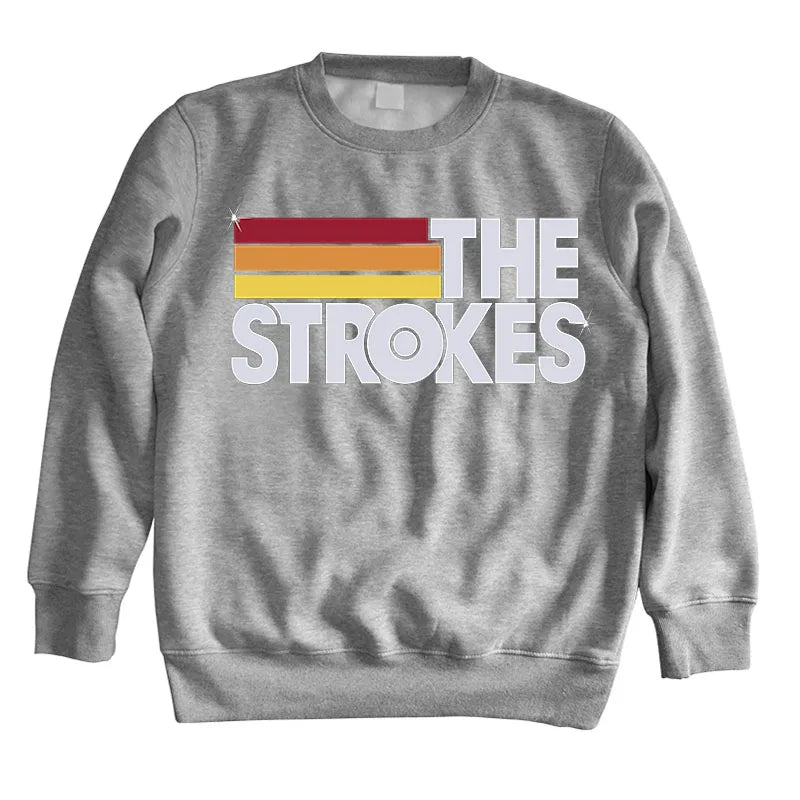 Men’s O-Neck Sweatshirt – The Strokes Indie Rock Band Hoodie - Premium hoodies from dsers - Just $42.88! Shop now at Lizard Vigilante