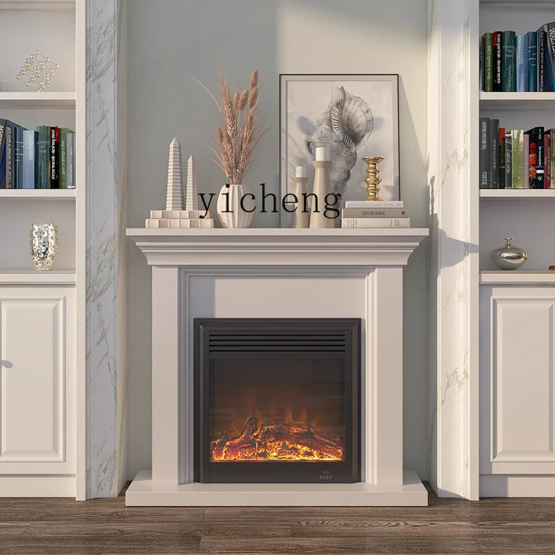 Fireplace Decoration Cabinet | Imitation Marble Heater | Electric Fireplace Core for Household Use | Stylish and Functional Home Decor - Premium fireplace from Lizard Vigilante - Just $1571.99! Shop now at Lizard Vigilante