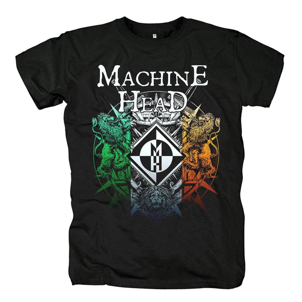 Machine Head T Shirt Vintage Mens Heavy Metal Power Metal Fashion Summer Tee Tops Casual Harajuku Streetwear Cotton Tshirt - Premium T-Shirt from Lizard Vigilante - Just $22.99! Shop now at Lizard Vigilante