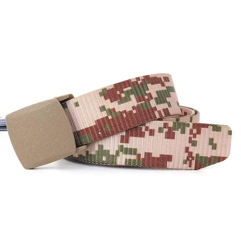 NICSEEYOU Casual Camo Belts - Versatile Fabric Belts for Men and Women - Premium belt from Lizard Vigilante - Just $15.88! Shop now at Lizard Vigilante