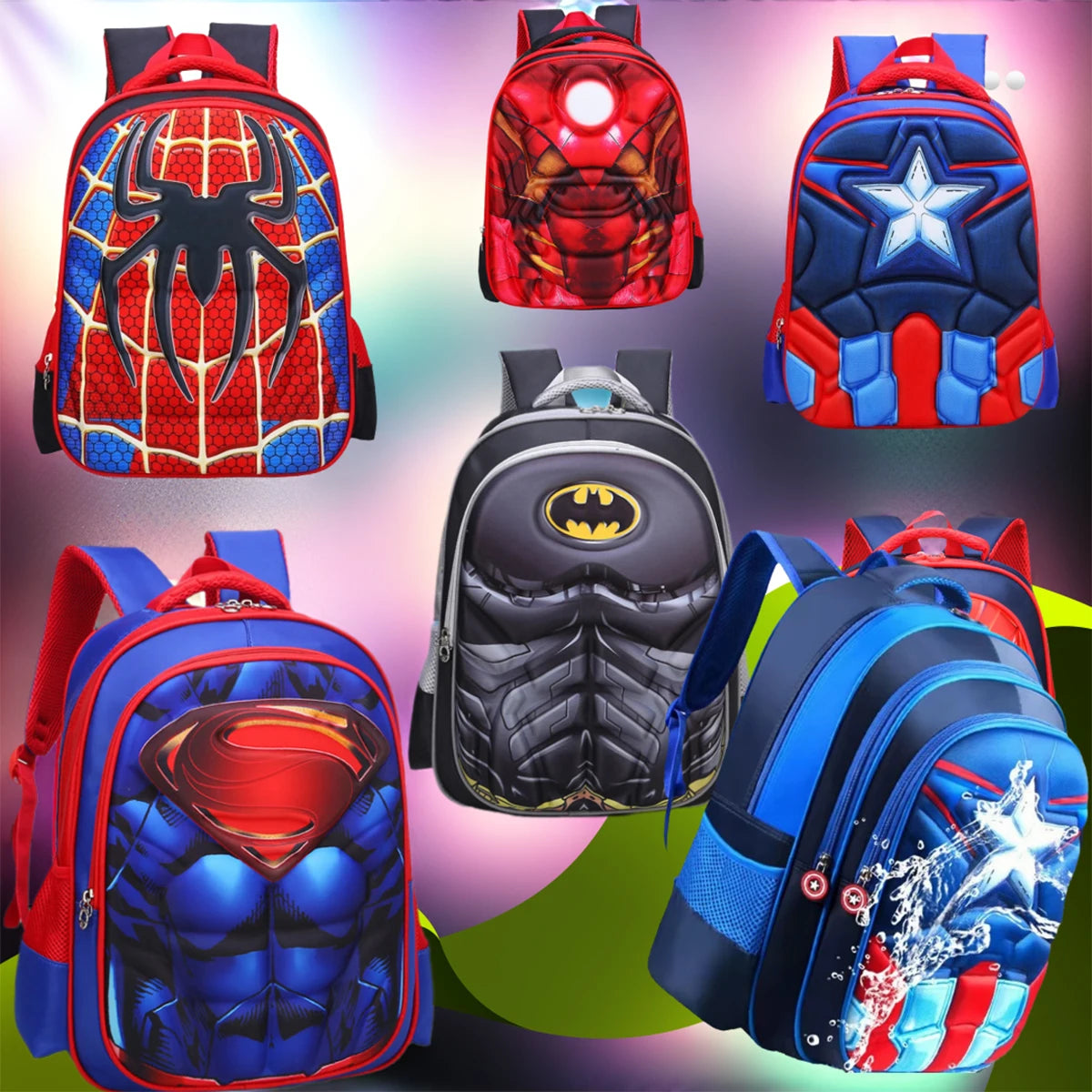 Marvel Cartoon Superhero Rucksack – Waterproof Kids Travel Backpack for Boys & Girls – Adventure Awaits - Premium backpack from Lizard Vigilante - Just $55.99! Shop now at Lizard Vigilante