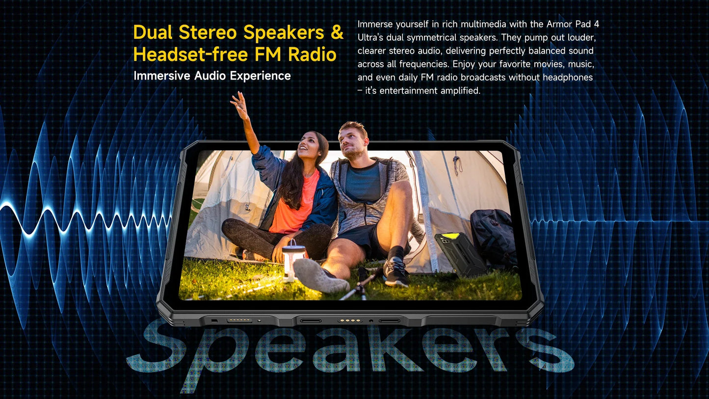 Ulefone Armor Pad 4 Ultra 5G Rugged Tablet  Thermal lmaging 10.36"2K Up to 16GB RAM 256GB ROM Android 14 11800mAh