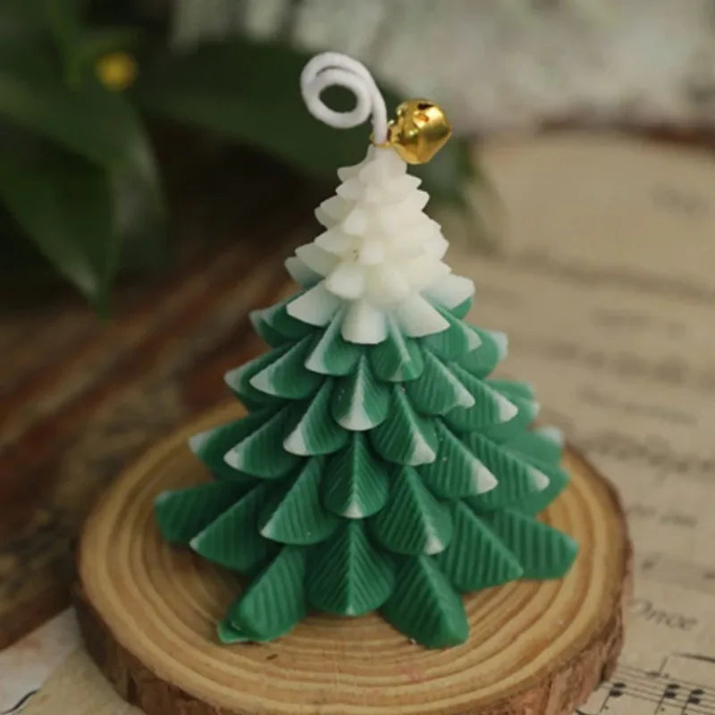 Handmade Christmas Tree Candles for Christmas Party Home Decoration and Holiday Gift Ornaments Fragrance Souvenirs