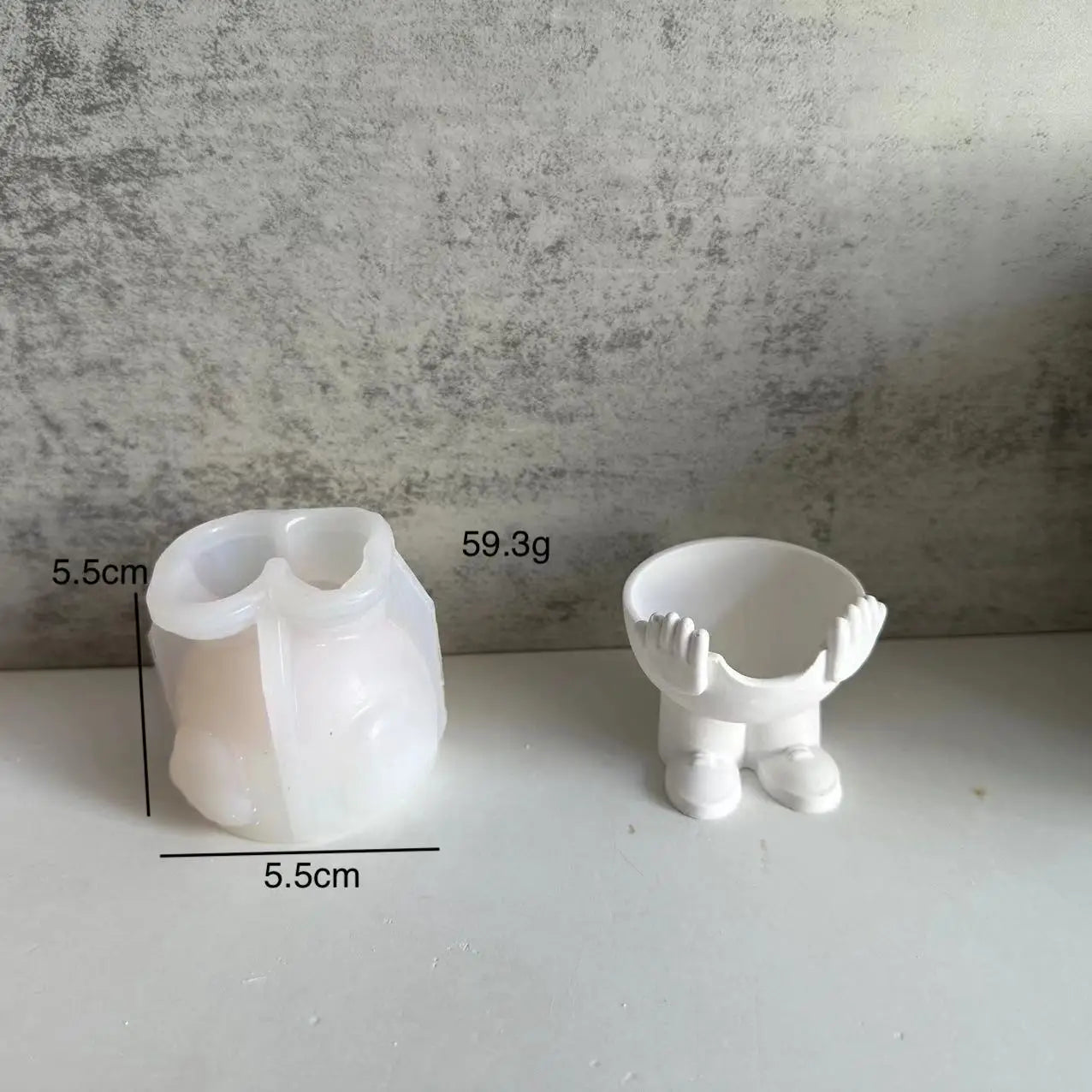 Easter Egg Cup Holders Mold DIY Drip Glue Gypsum Cement Silicone Mould Egg Jewelry Necklace Storage Tray Mold Home Decor