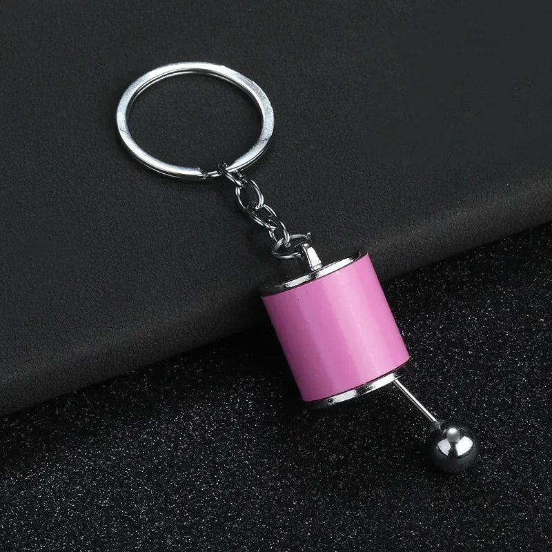 Personalized Keychain Creative Metal Mini Car Parts Manual Transmission Auto Keyring Accessories Key Ring Chain Men Lover Gift