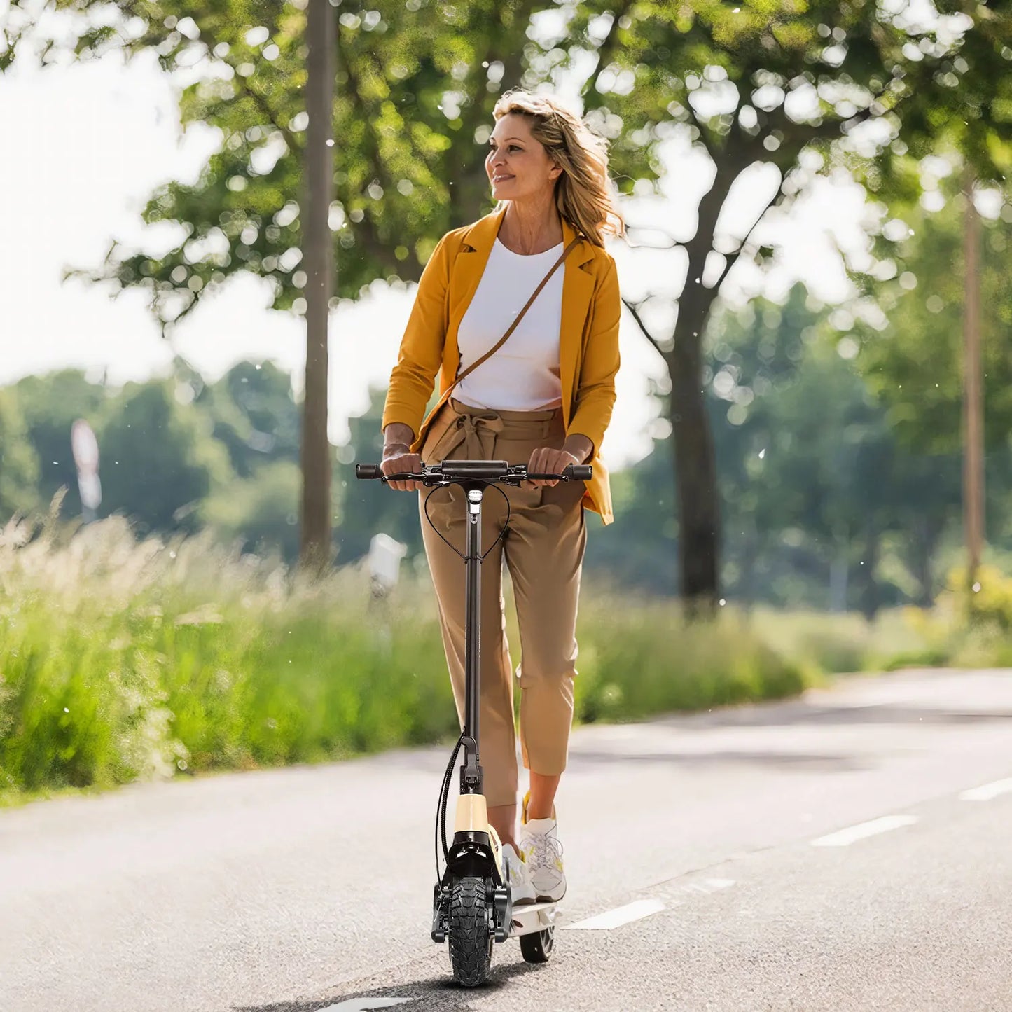 HEZZO Electric Scooter 18Ah 48V 1600W Powerful Dual Motors City Off Road F5 Escooter Oil Brake 28Mph 37 Miles Range US Warehouse - Premium  from Lizard Vigilante - Just $1179.99! Shop now at Lizard Vigilante