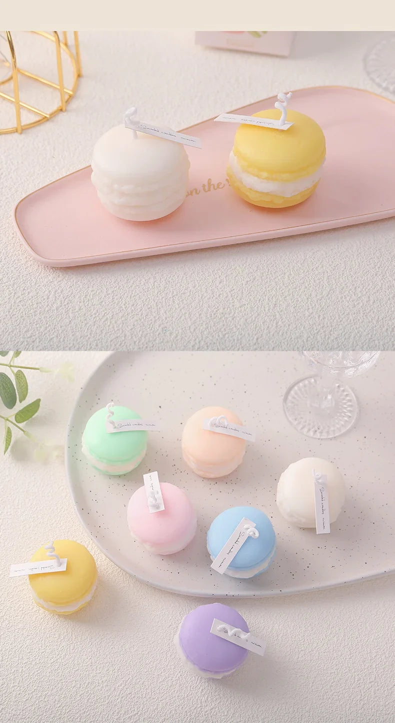 2025 Cute Macaron Creative Styling Aromatherapy Candles Home Fragrance Collection Decoration Ornaments Christmas Birthday Gifts