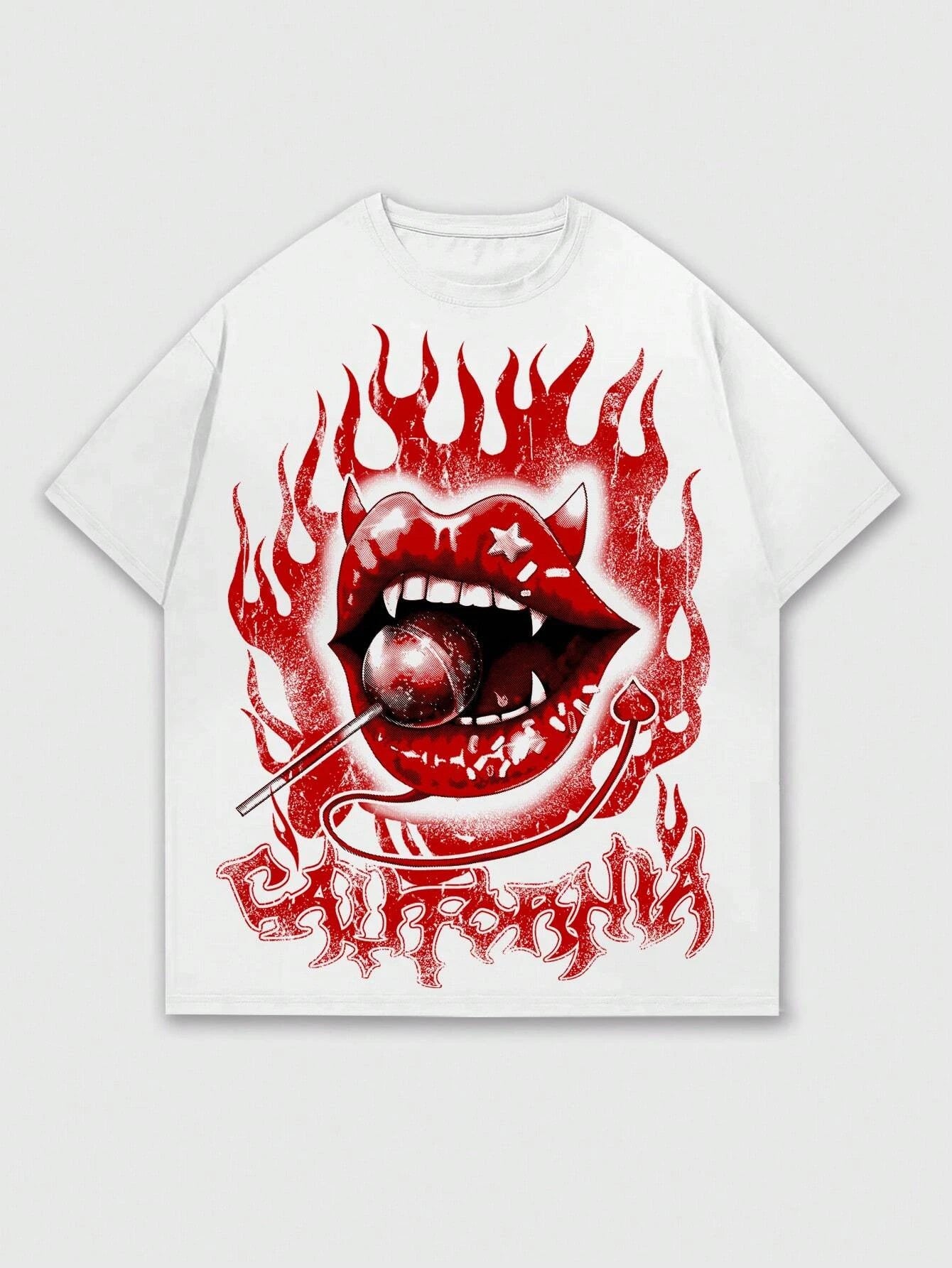 Portrait Pulse: Heavy Metal Vibe Cotton Tee – Big Size Classic Print Streetwear for Men & Women S-4XL - Premium tee from dsers - Just $25.99! Shop now at Lizard Vigilante