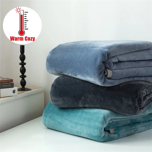 Luxury Solid Color Weighted Blanket,360 GSM Coral Fleece with Secure Piping for Enhanced Cozy Warmth and Comfort - Premium  from Lizard Vigilante - Just $75.99! Shop now at Lizard Vigilante