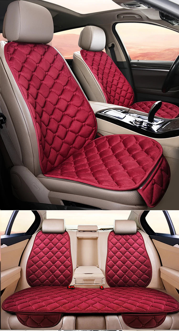 Premium Artificial Fur Car Seat Covers for Renault Kadjar F3 X45 - Front & Rear Velvet Cushions - Premium seat covers from Lizard Vigilante - Just $14.99! Shop now at Lizard Vigilante