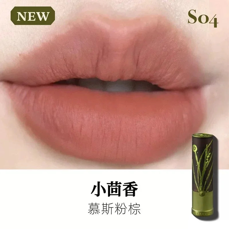 Girlcult Herbal Compendium Lipstick Matte Velvet Lip Clay Green Shimmer Lipgloss Moisturizing Longlasting Nostickup