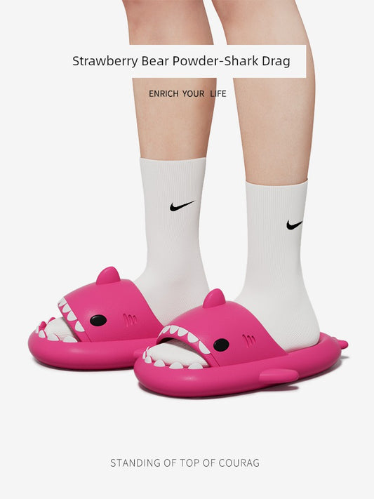 Chedoir Strawberry Bear Women's Deodorizing Filter Shark Slippers - Premium  from Lizard Vigilante - Just $12.99! Shop now at Lizard Vigilante