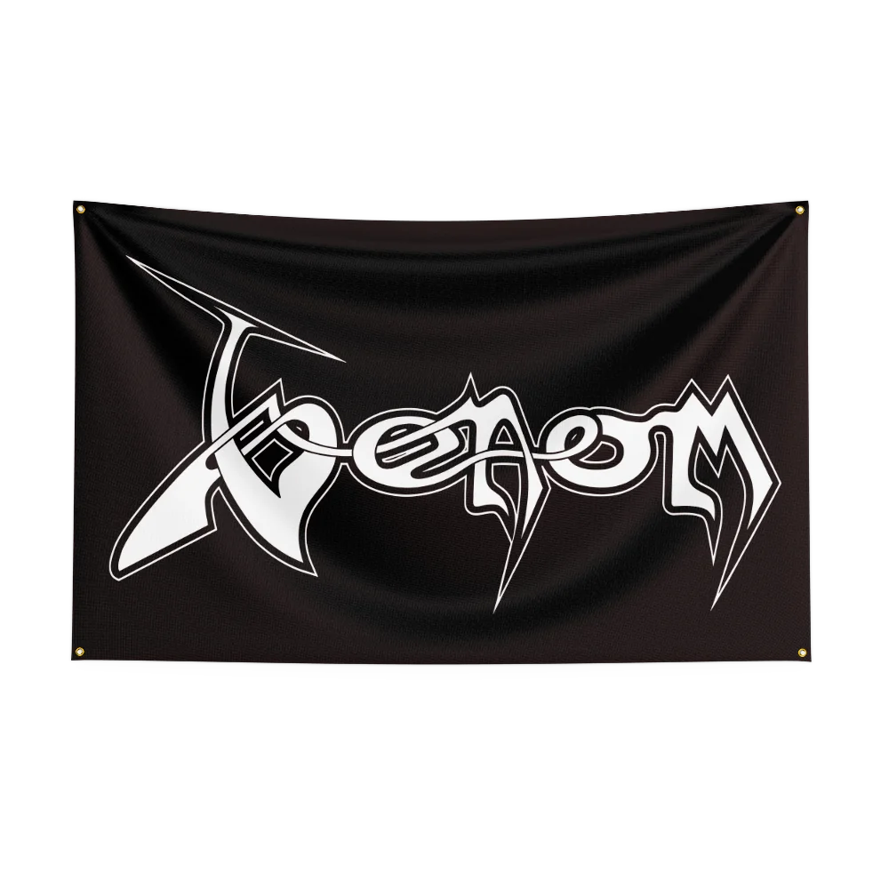 Heavy Rock Band Venom Flag – 3x5Ft Polyester Digital Printed Banner for Bedroom Wall Art & Outdoor Decoration - Premium banner from Lizard Vigilante - Just $15.99! Shop now at Lizard Vigilante