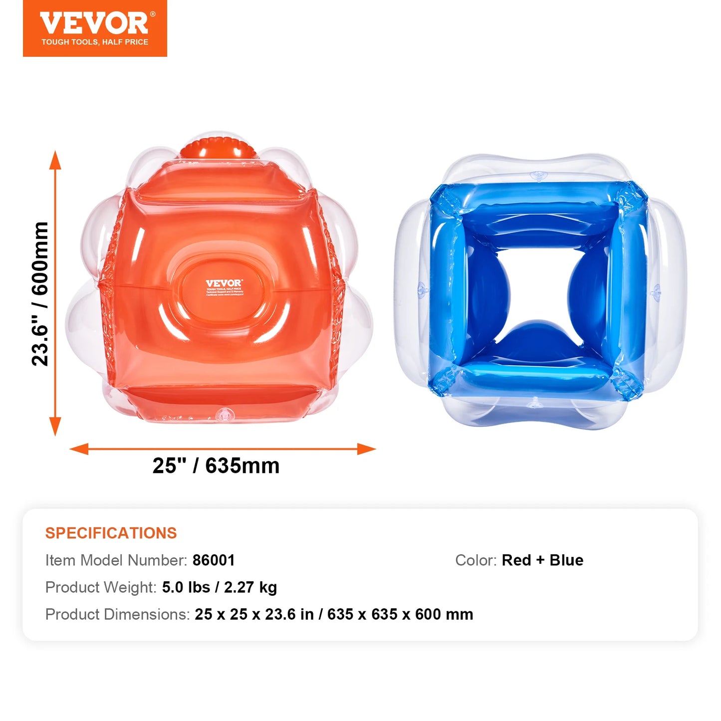 VEVOR Impact Sumo Spheres | 2-Pack Inflatable Zorb Bumper Balls | High-Energy Human Hamster Bubbles for Kids & Teens - Premium balls from Lizard Vigilante - Just $37.99! Shop now at Lizard Vigilante