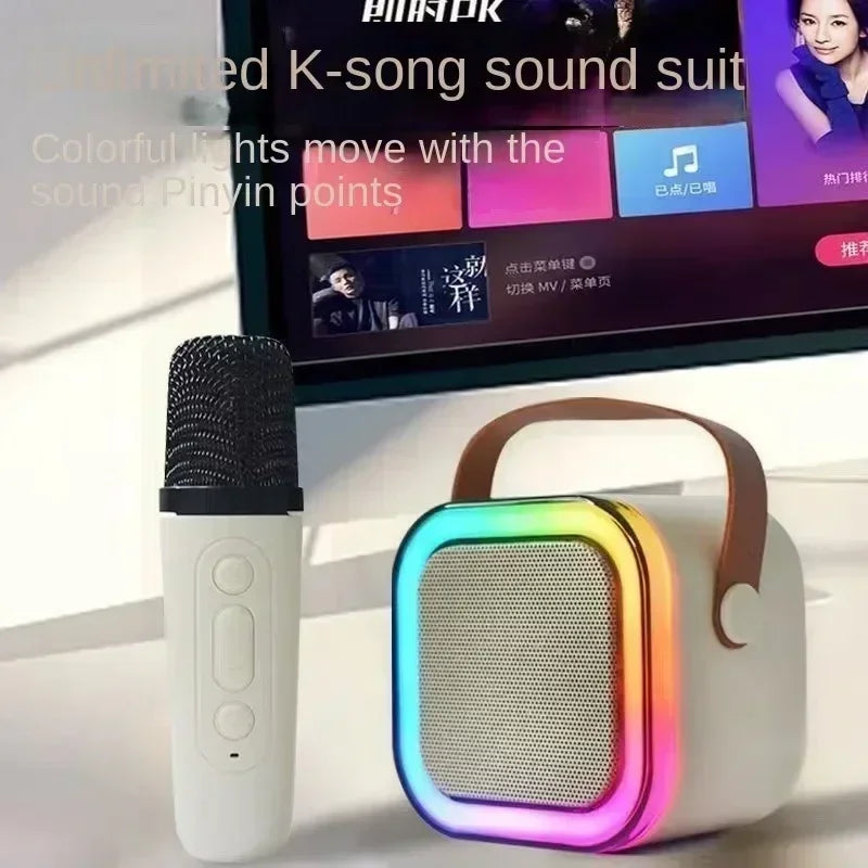 Wireless Bluetooth singing karaoke speaker microphone speaker microphone home family ktv integrated mobile phone handheld
