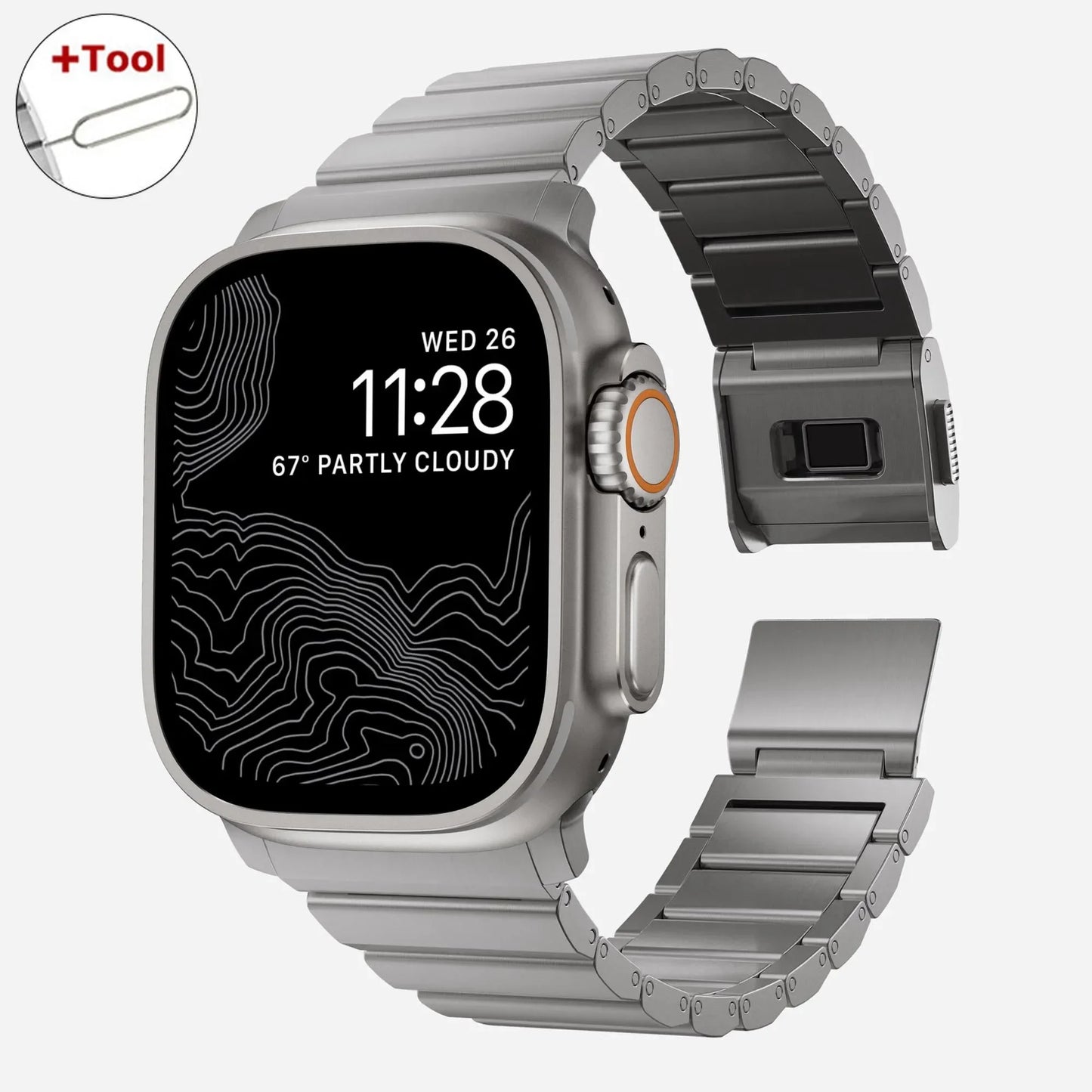 Luxury Metal Magnetic Bracelet for Apple Watch Series 10, Ultra 2, 9, 8, 7, 6, 5, 4, SE – 49mm, 46mm, 45mm, 44mm Stainless Steel Band for Men and Women - Premium watch strap from Lizard Vigilante - Just $38.99! Shop now at Lizard Vigilante