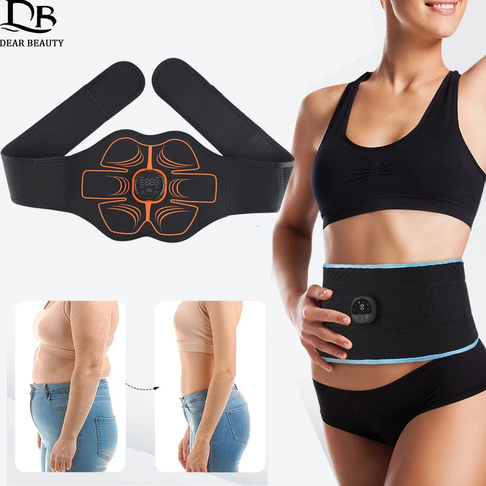 EMS Muscle Stimulator Belt Lose Weight Fat Burning Abdominal Trainer Lazy Fitness Exercise Slimming Massager Pad For Men Women - Premium  from Lizard Vigilante - Just $27.99! Shop now at Lizard Vigilante