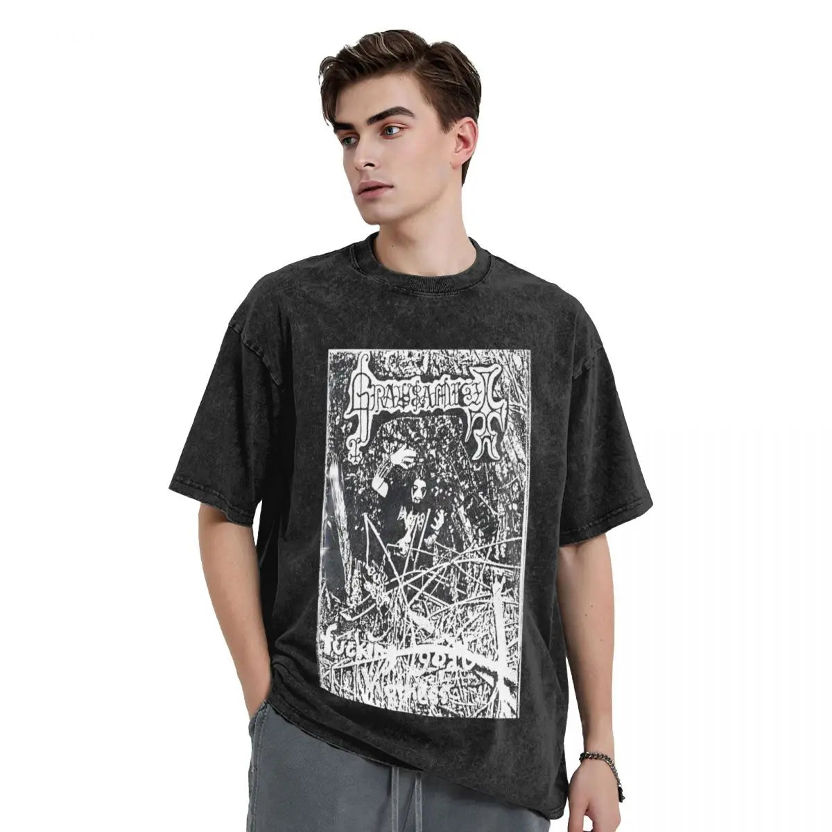 Grausamkeit T-Shirt German Black Metal Rock Group T-Shirts 2024 Casual Tee Shirt Short Sleeve Loose Tees - Premium T-Shirt from Lizard Vigilante - Just $32.37! Shop now at Lizard Vigilante