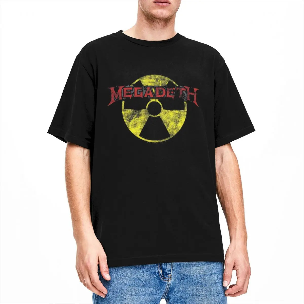 Megadeth Metal Band T-Shirt – Men's and Women's Crew Neck 100% Cotton Black Heavy Metal Short Sleeve Tee - Premium T-Shirt from Lizard Vigilante - Just $23.88! Shop now at Lizard Vigilante