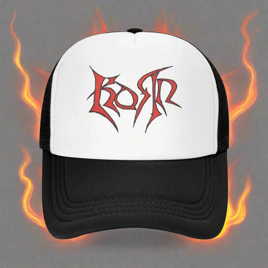 Korn Rock Music Mesh Baseball Cap – Stylish, Breathable, Adjustable Hat for All Seasons - Premium  from Lizard Vigilante - Just $23.88! Shop now at Lizard Vigilante