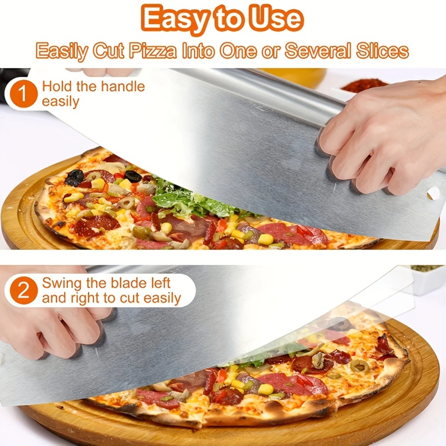 Stainless Steel Joystick Pizza Cutter with Protective Cover – Versatile Kitchen Tool for Pizza, Pastries, and More - Premium pizza cutter from Lizard Vigilante - Just $24.99! Shop now at Lizard Vigilante