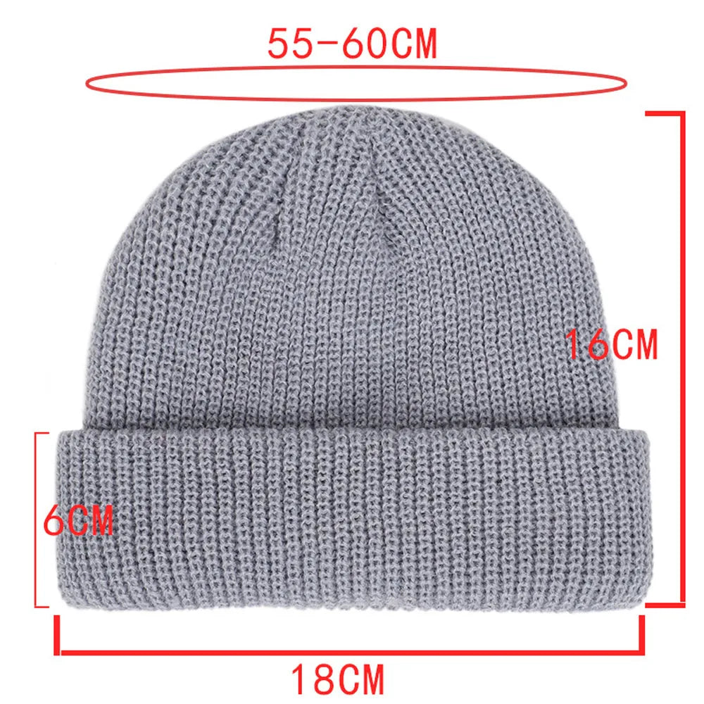 Winter Warm Beanies – Casual Short Thread Hip Hop Hat for Men and Women - Premium unisex beanie from Lizard Vigilante - Just $18.99! Shop now at Lizard Vigilante