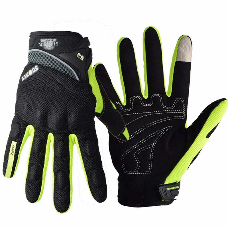 Summer Full Finger Motorcycle Racing Gloves | Breathable Touch Screen Motorbike Gloves - Premium gloves from Lizard Vigilante - Just $23.88! Shop now at Lizard Vigilante