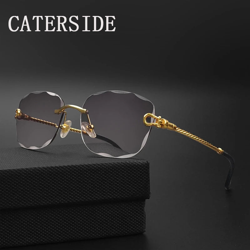 Rimcutter Royale: Caterside Retro Gradient Sunglasses – Blade Lens Street Icon Shades - Premium shades from dsers - Just $15.99! Shop now at Lizard Vigilante