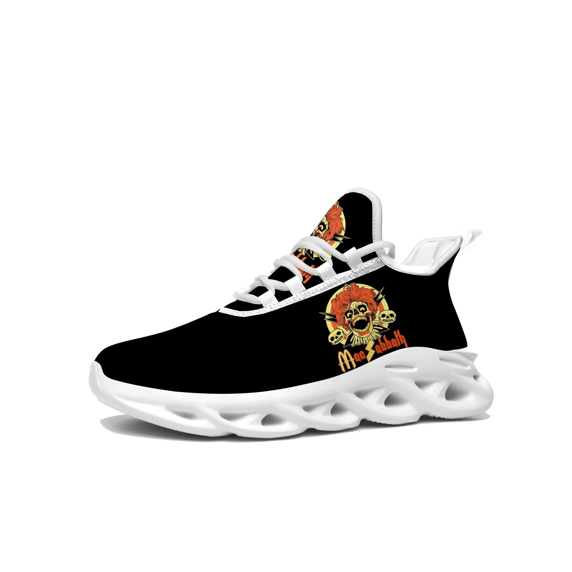 Mac Sabbath Flats Sneakers Mens Womens Sports Running Shoes High Quality Sneaker Customization Shoe Lace Up Mesh Footwear White - Premium sneakers from Lizard Vigilante - Just $47.88! Shop now at Lizard Vigilante