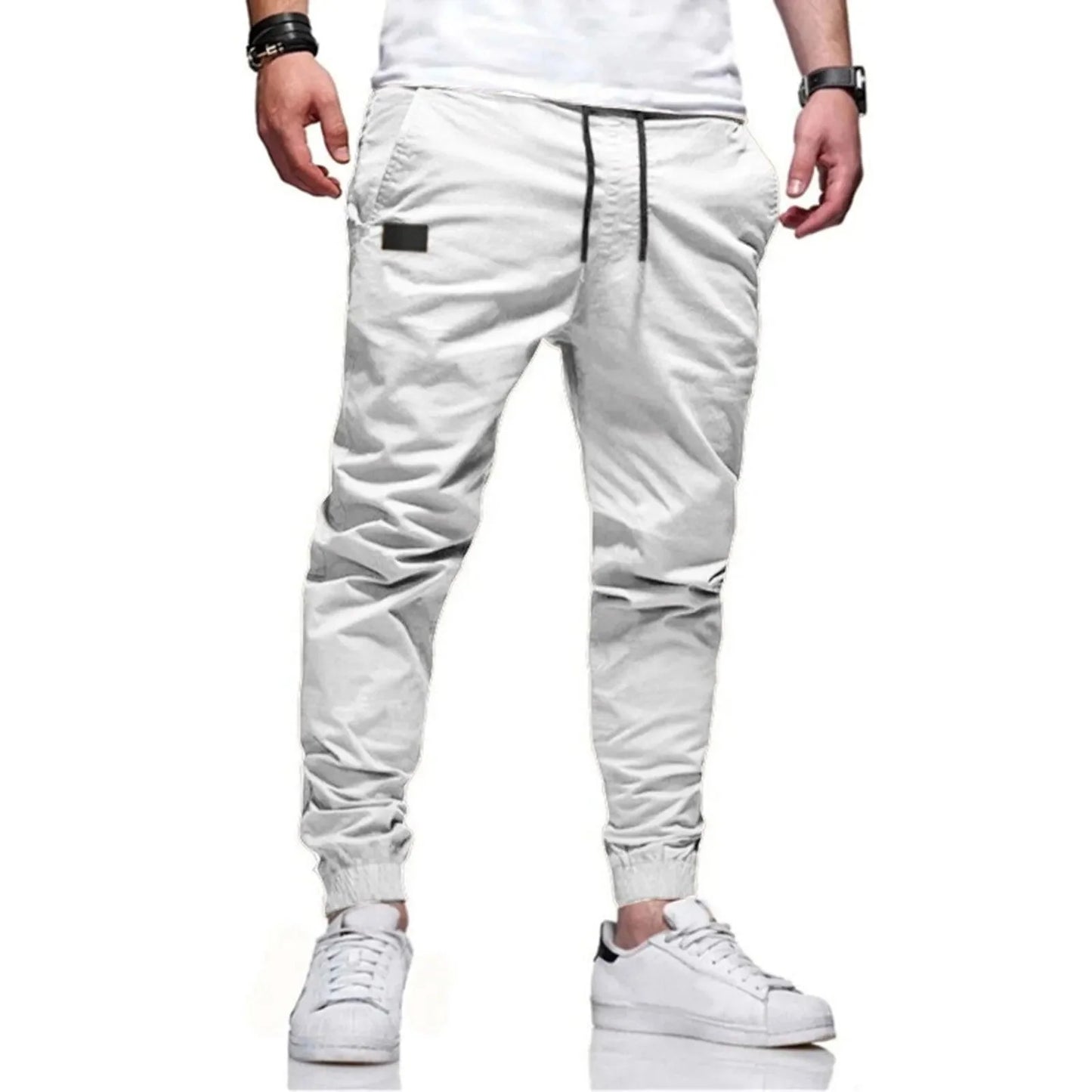 Men's Fashion Track Pants - Casual Streetwear Joggers, Hip Hop Gym Sweatpants with Pockets - Premium track pants from Lizard Vigilante - Just $23.88! Shop now at Lizard Vigilante