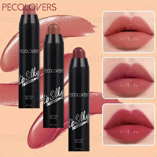 1PC Long-Lasting, Waterproof Lipstick with High Pigmentation & Moisturizing Balm - Perfect for All Skin Types