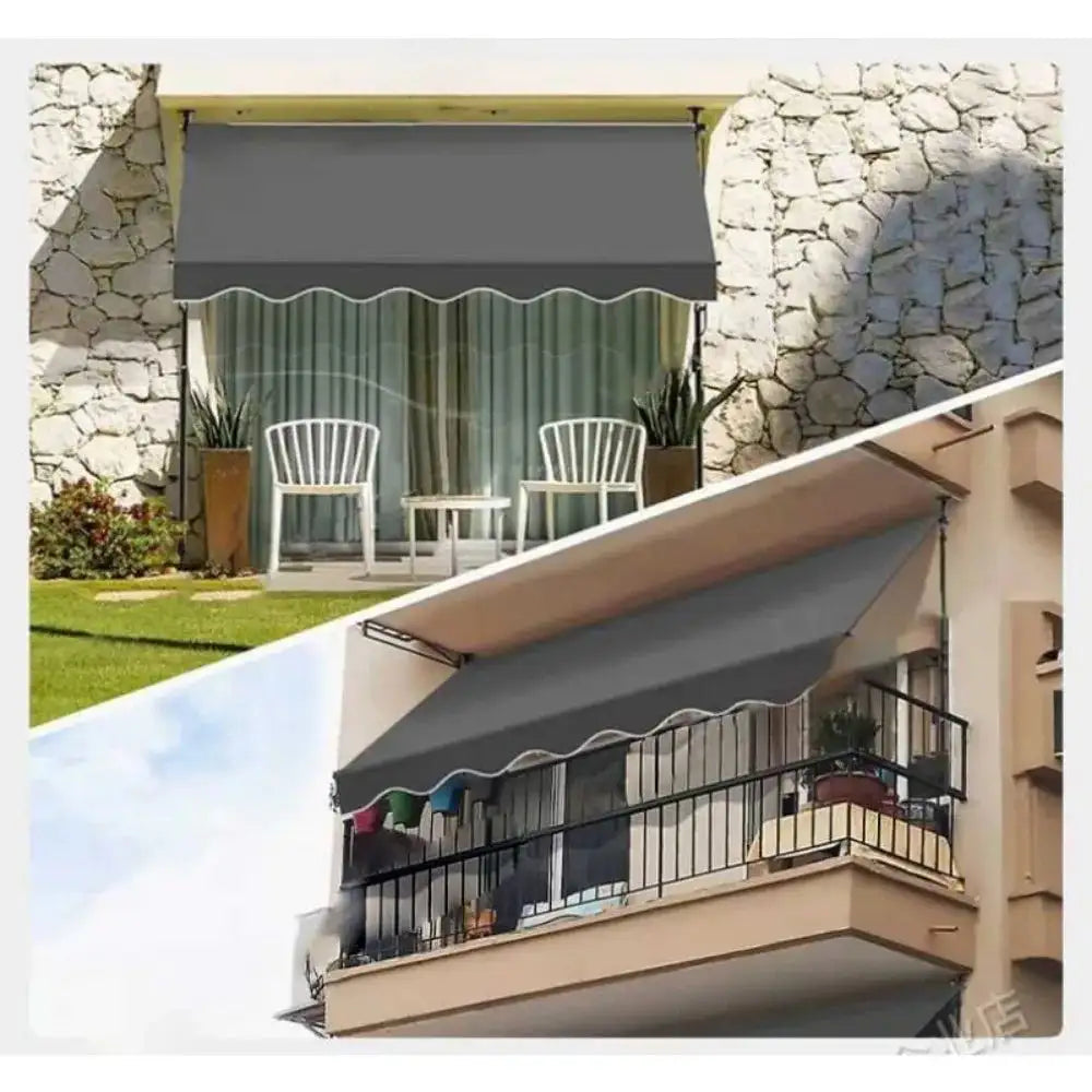 Awnings Rain and Snow Resistant UV Resistant Folding and Telescopic Canopy Tent Outdoor Garden Balcony Roof Courtyard Sunshade