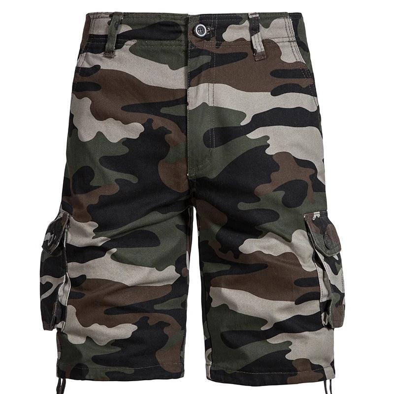 Men's Best Camo Shorts Summer Casual Half Pants Camouflage Outdoor Sports Short Pants Side Pocket Cotton Breathable Shorts - Lizard Vigilante