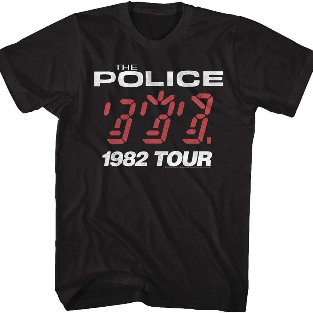 The Police 1982 ‘Ghost in the Machine’ Tour T-Shirt – High-Street Hip-Hop Meets Classic British Rock Band Fashion - Premium T-shirt from Lizard Vigilante - Just $23.88! Shop now at Lizard Vigilante