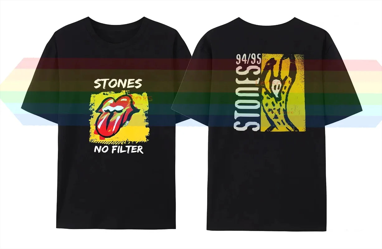 The Rolling Stones Hackney Diamonds Live Licks T-shirt Large Size Men & Women's Unisex Cotton Short Sleeve - Lizard Vigilante