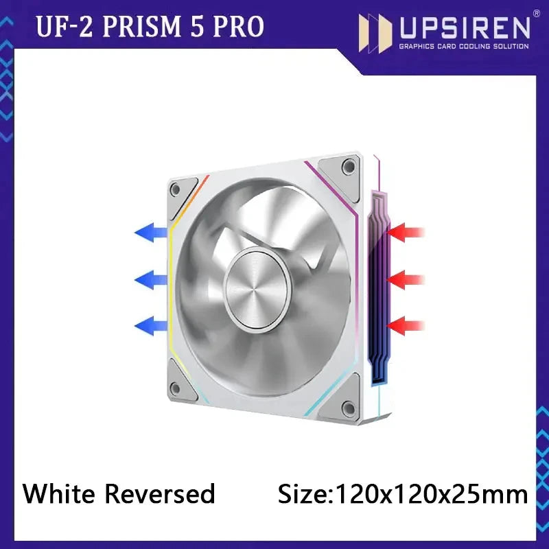 PRISM RIOT UF-2 PRO | 120mm 9-Blade ARGB Metalstorm Fan – Shred Heat, Not Riffs - Premium fan from dsers - Just $17.99! Shop now at Lizard Vigilante