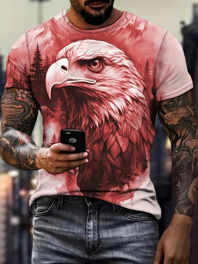 FREEDOM TALON // 3D Screaming Eagle Tee – Summer Casual Patriot Grind Edition - Premium tee from dsers - Just $14.99! Shop now at Lizard Vigilante