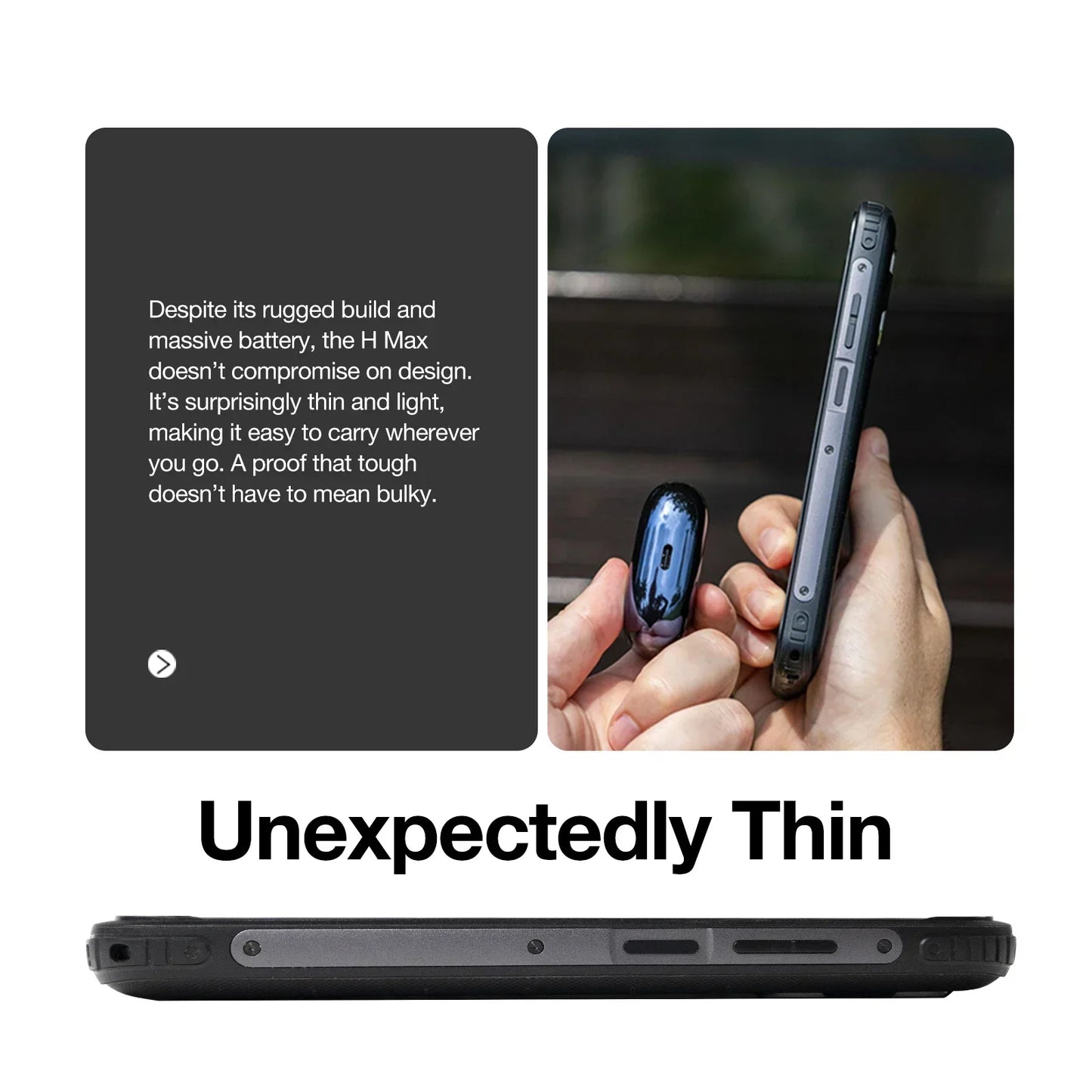 [World Premiere]AGM H MAX Rugged Smartphone 10000mAh Battery 4+128GB HD+ Display 3 Card Slot NFC OTG Reverse Charge Waterproof