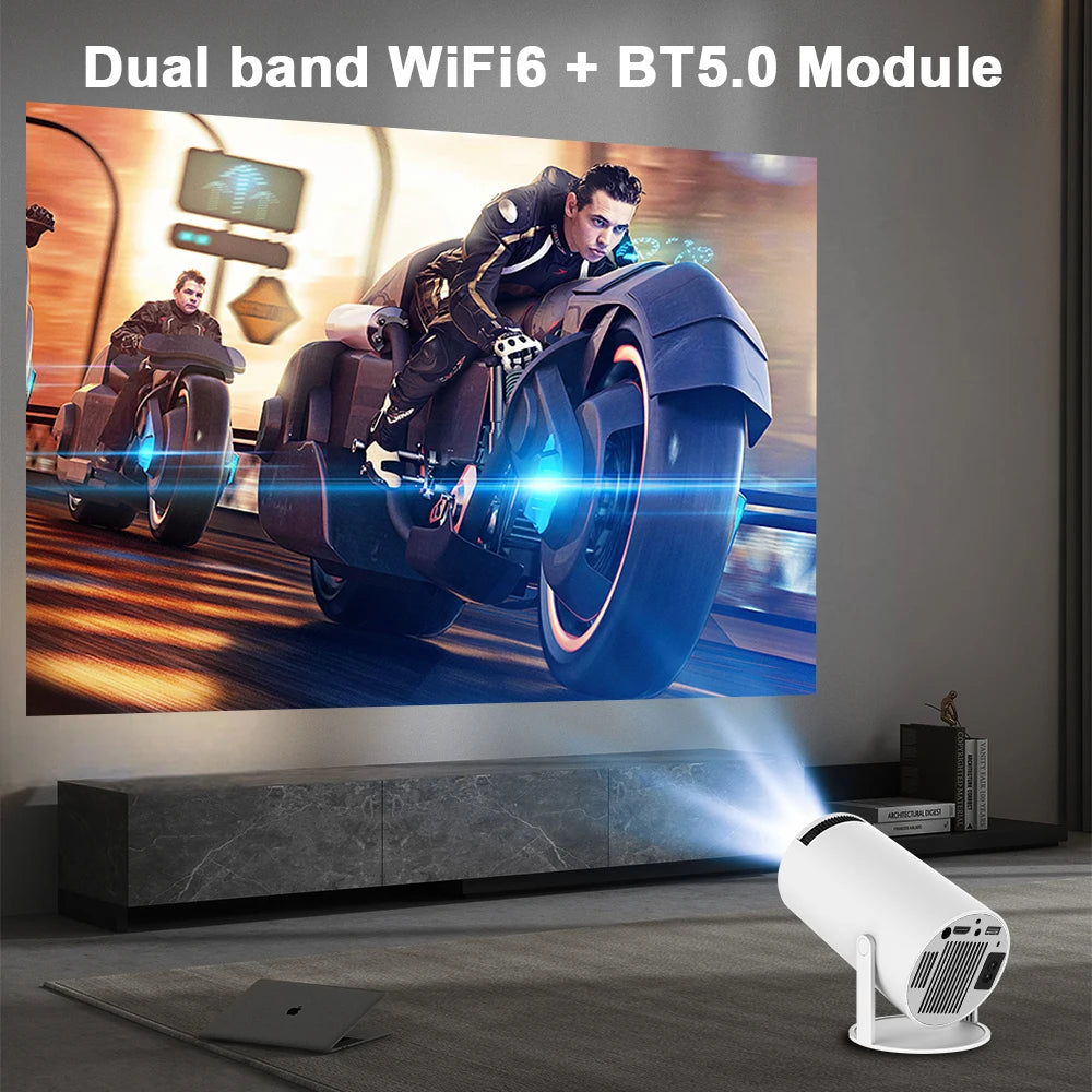 Magcubic Android 11 4K Projector WiFi6 HY300 Allwinner h713 260ANSI  BT5.0 1280*720P Dual wifi Home Theater Outdoor portable - Premium projector from Lizard Vigilante - Just $119.99! Shop now at Lizard Vigilante