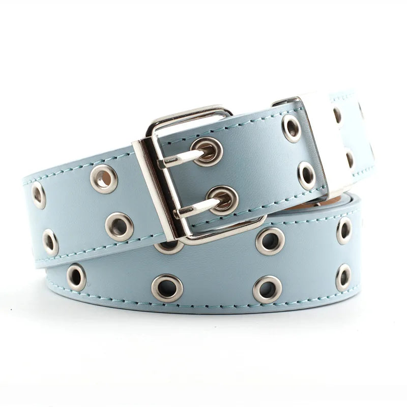 Women's Punk Chain Belt - Alloy Buckle, PU Leather - Premium belt from Lizard Vigilante - Just $18.99! Shop now at Lizard Vigilante