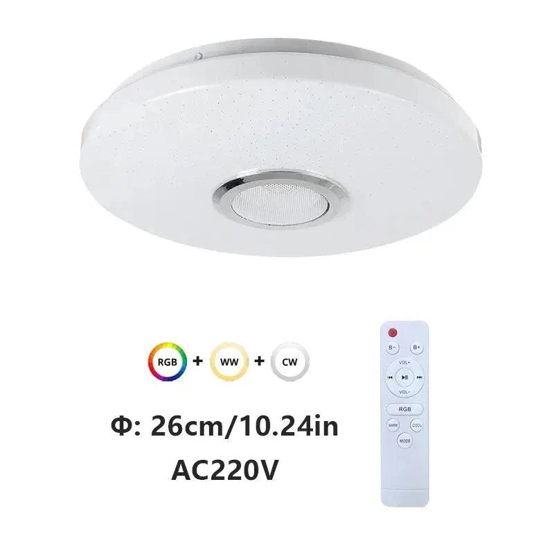 Smart RGB Dimming Ceiling Lamp with Bluetooth Speaker – Modern LED Lighting for Home - Premium speakers from Lizard Vigilante - Just $36.99! Shop now at Lizard Vigilante