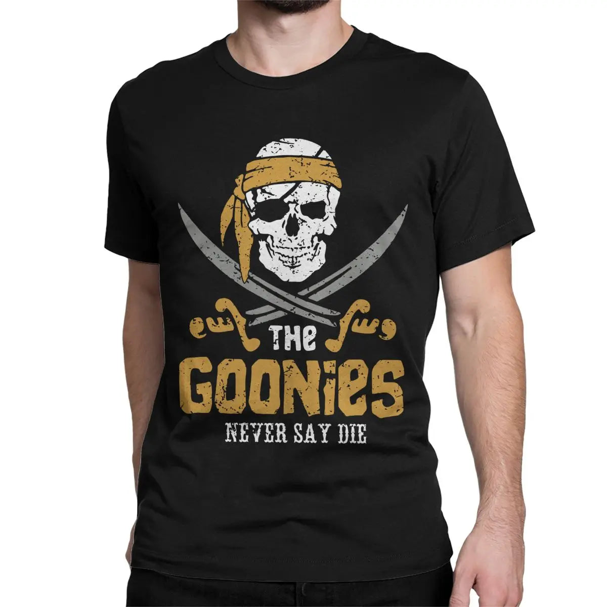 The Goonies Skull TV Series T-Shirts for Men Women Funny Pure Cotton Tee Shirt Round Neck Short Sleeve T Shirt Summer Clothing - Premium t-shirt from Lizard Vigilante - Just $19.99! Shop now at Lizard Vigilante