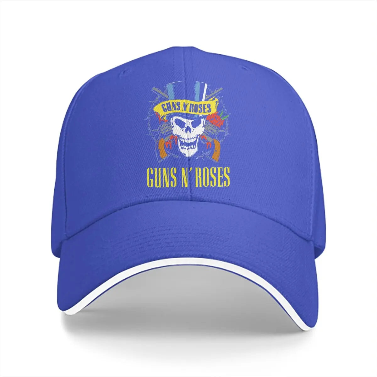 Classic Solid Color Guns N' Roses Baseball Cap – Heavy Metal Sun Shade Hat for Men & Women - Premium cap from Lizard Vigilante - Just $23.88! Shop now at Lizard Vigilante