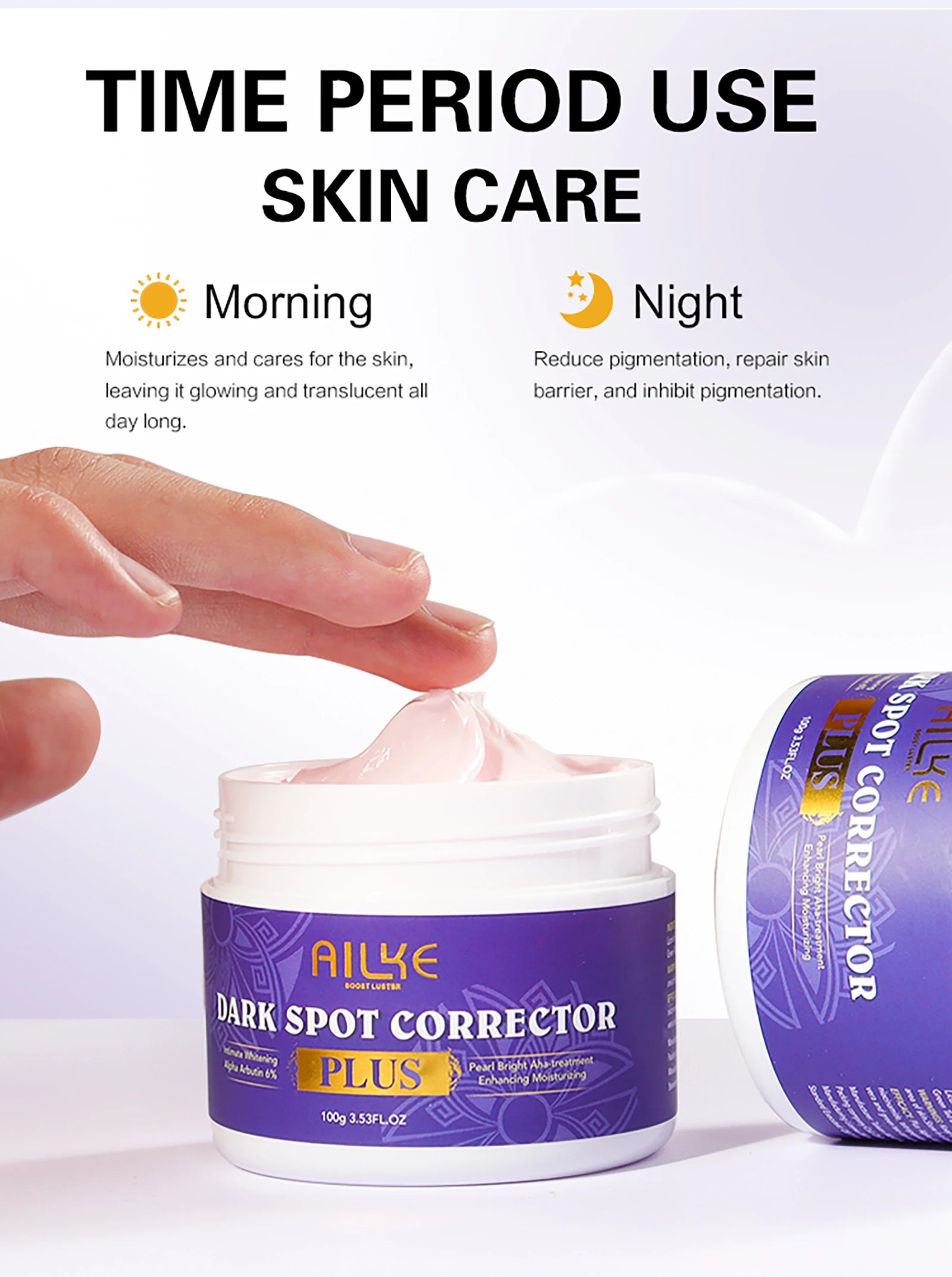 AILKE Double Glutathione PLUS Dark Spot Corrector Cream – 100g, Whitening Face Cream for Dark Spot Removal and Skin Tone Brightening - Premium spot Cream from Lizard Vigilante - Just $31.99! Shop now at Lizard Vigilante