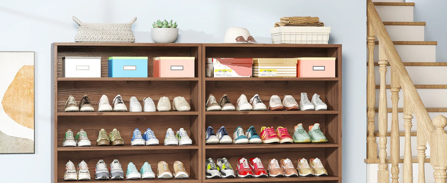 Tribesigns Tower of Soles — 9-Tier 70" Heavy-Duty Wood Shoe Fortress | Holds 40–45 Pairs of Chaos-Controlled Kicks