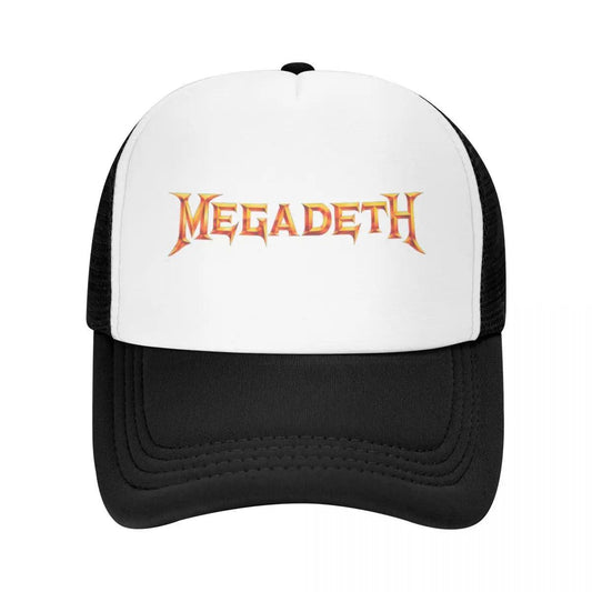 Heavy Metal Rock Roll Music Megadeths Print Baseball Cap Women Men Adjustable Trucker Hat Outdoor Snapback Caps Summer Hats - Lizard Vigilante