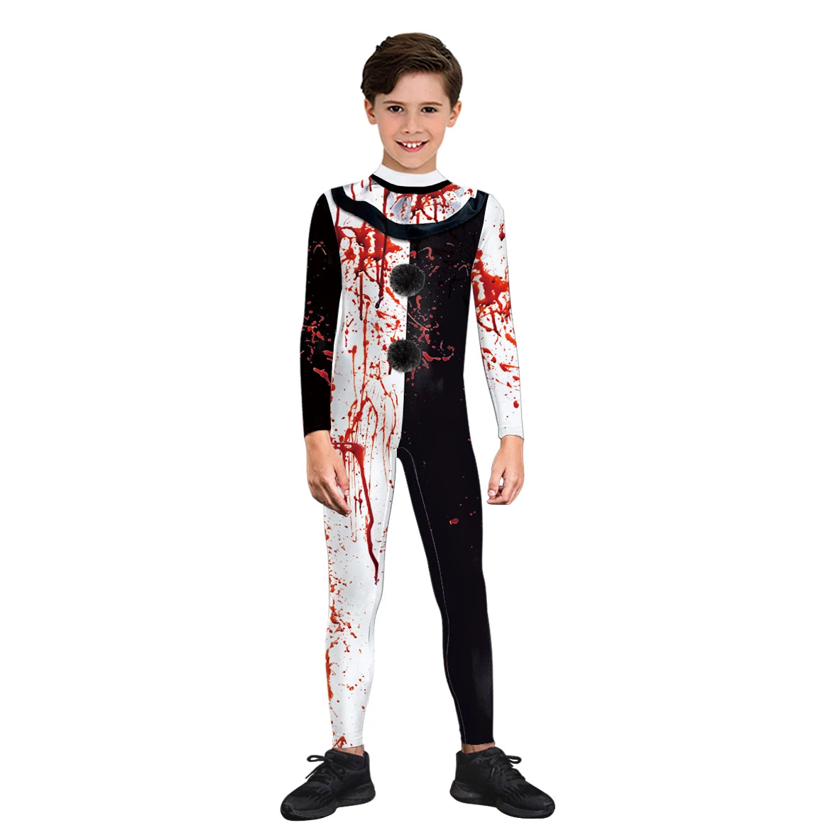 Matching Halloween Outfit Art The Clown Cosplay Costume Jumpsuit Carnival Party Stage Performance Clothing Adult Children Set - Premium Cosplay Costumes from Lizard Vigilante - Just $28.88! Shop now at Lizard Vigilante