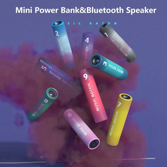 Portable Bluetooth 5.2 Speakers - True Wireless Subwoofer Outdoor Sound Box with Radio Support And 2000mA Power Bank Function