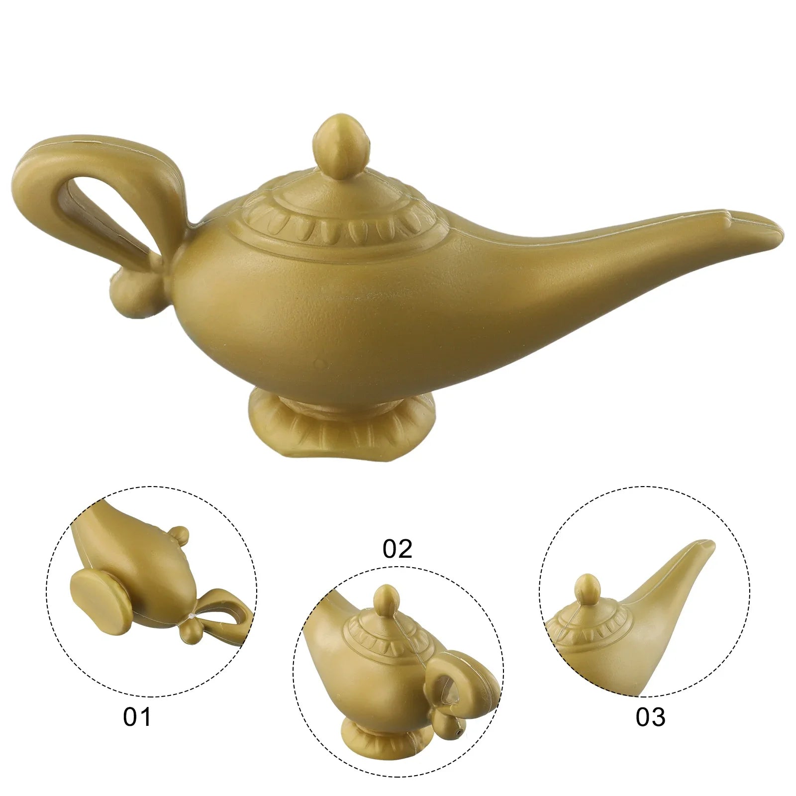 Aladdin Genie Lamp Cartoon Movie Costume Props Halloween Christmas Tea Pot Cartoon Genie Lamp Shape Party Ornament Figurine - Premium prop from Lizard Vigilante - Just $19.99! Shop now at Lizard Vigilante